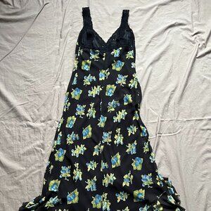 Vintage Betsey Johnson Black Blueberry Dress
